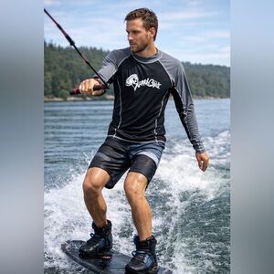 PTP 21 inches 25 inches in length constructed in Hawaii water long sleeve top.